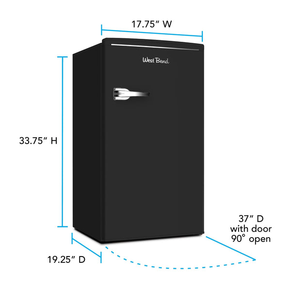 West Bend Retro Compact Refrigerator, 3.1 cu. ft. - West Bend