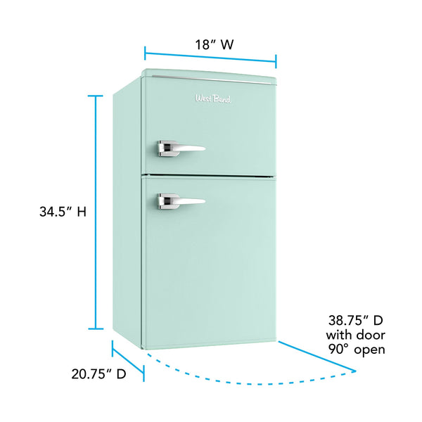 West Bend Retro Compact Refrigerator and Freezer, 3.0 cu. ft. - West Bend