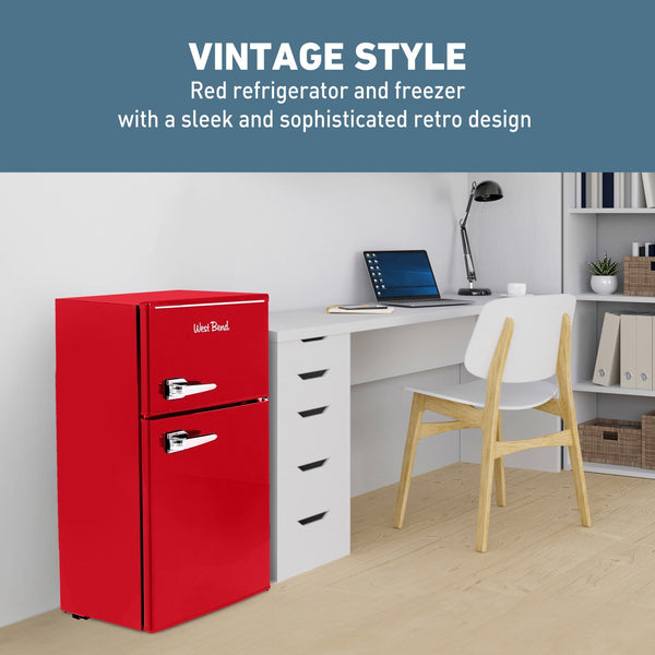 West Bend Retro Compact Refrigerator and Freezer, 3.1 cu. ft. - West Bend