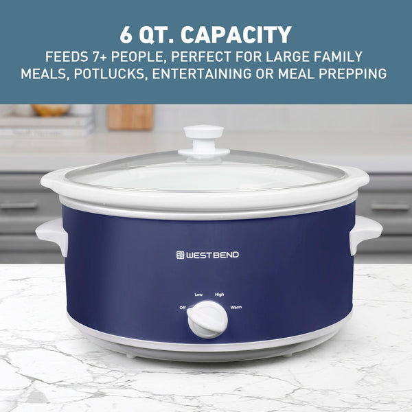 West Bend Slow Cooker, 6 Qt. Capacity - West Bend