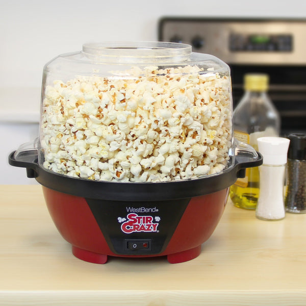 West Bend Stir Crazy Oil Popcorn Machine with Serving Bowl - West Bend