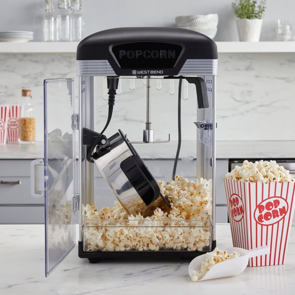 West Bend Theater Crazy 4 Qt. Popcorn Machine with Bags - West Bend