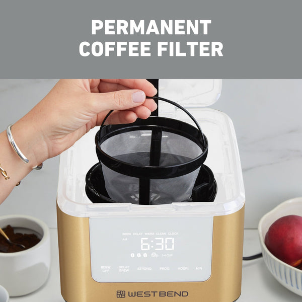 West Bend Timeless 12 Cup Hot & Iced Coffee Maker - West Bend