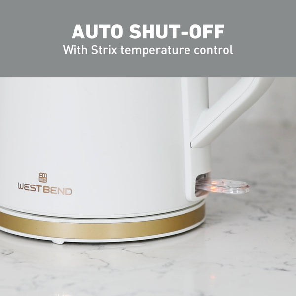 West Bend Timeless Electric Kettle, 1.5 Liter Capacity - West Bend