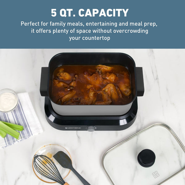 West Bend Versatility Cooker, 5 Qt. Capacity - West Bend