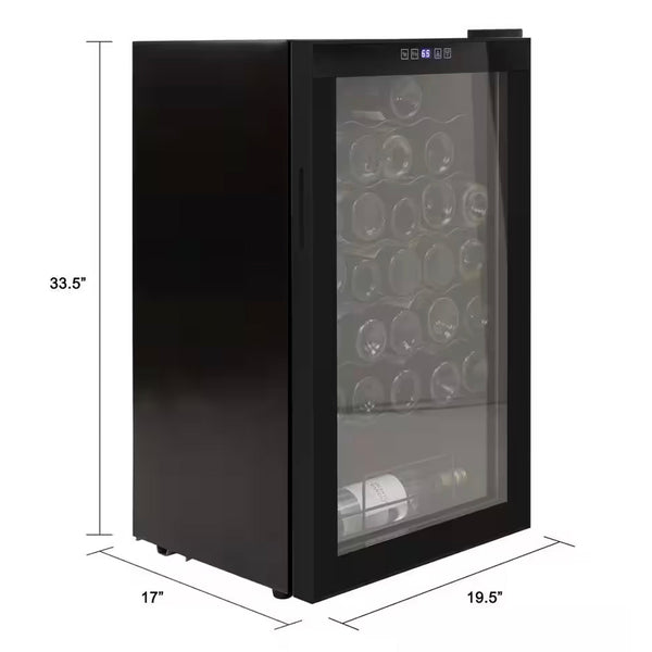 West Bend Wine Cooler, 34 Bottle Capacity, in Black - West Bend