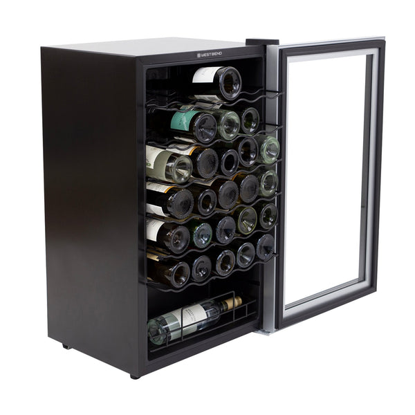 West Bend Wine Cooler, 34 Bottle Capacity, in Black - West Bend