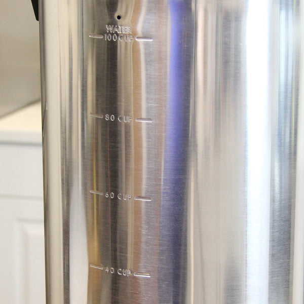 West Bend Polished Aluminum Coffee Urn, 33600, 100 Cup, 1500W