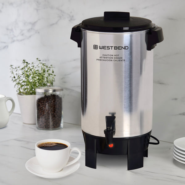 West Bend Large Capacity 30-Cup Coffee Maker with Temp Control