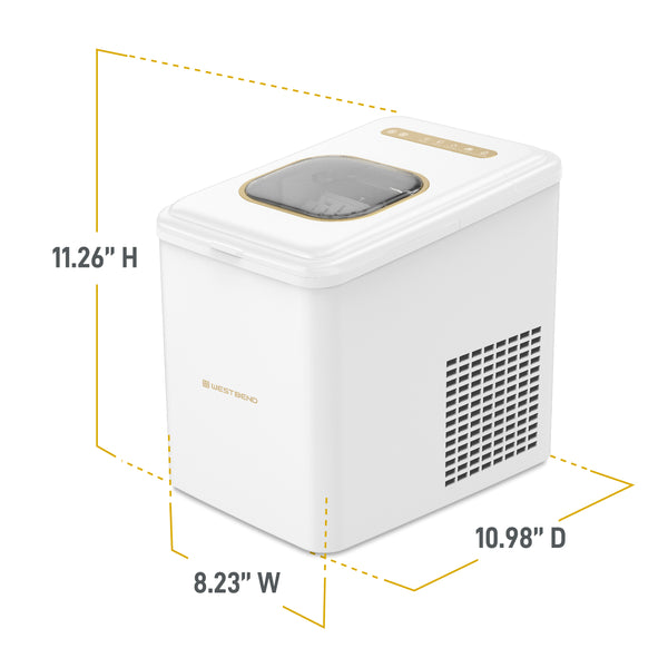 West Bend Timeless Countertop Bullet Ice Maker