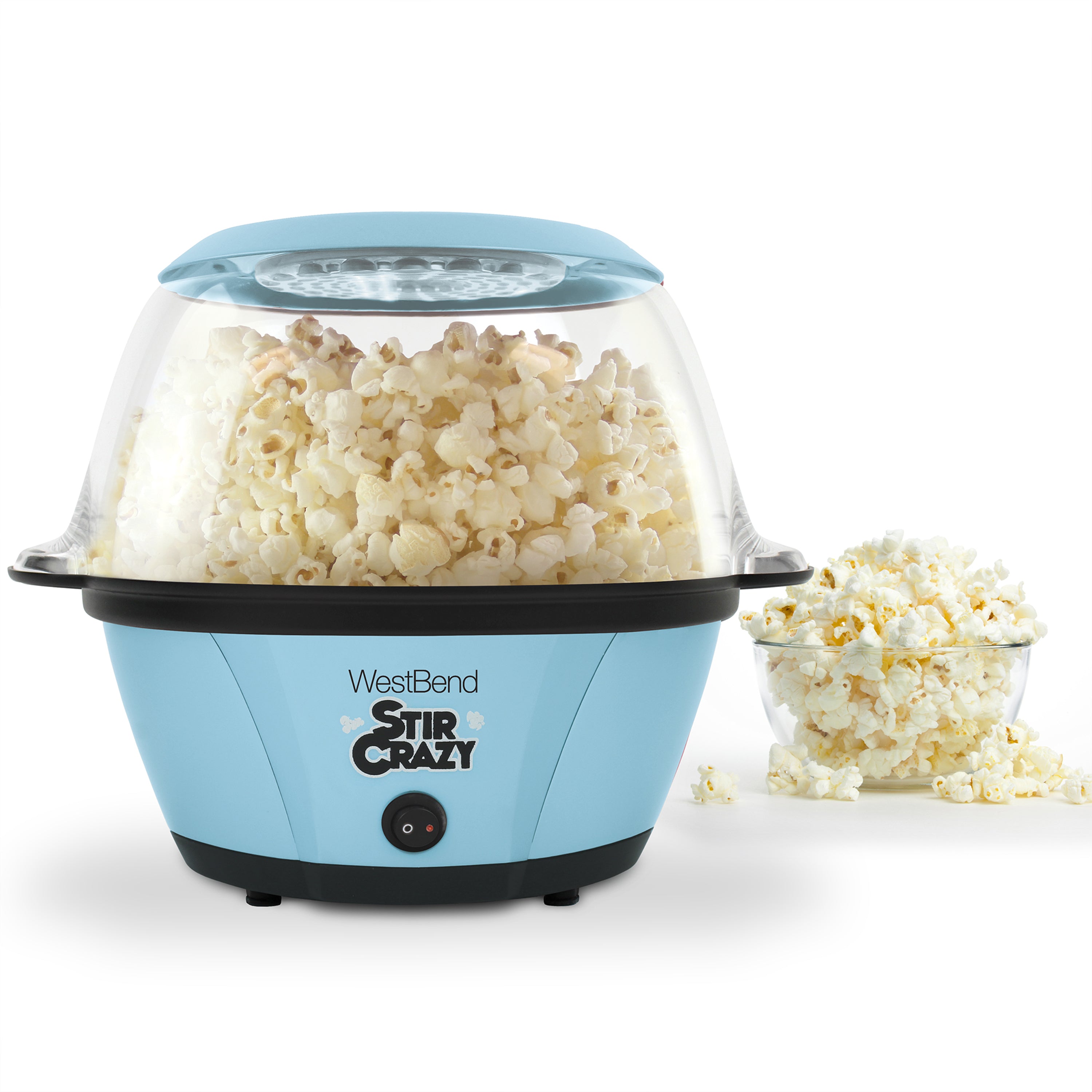  West Bend Popcorn Machine, Stir Crazy Black: Home & Kitchen