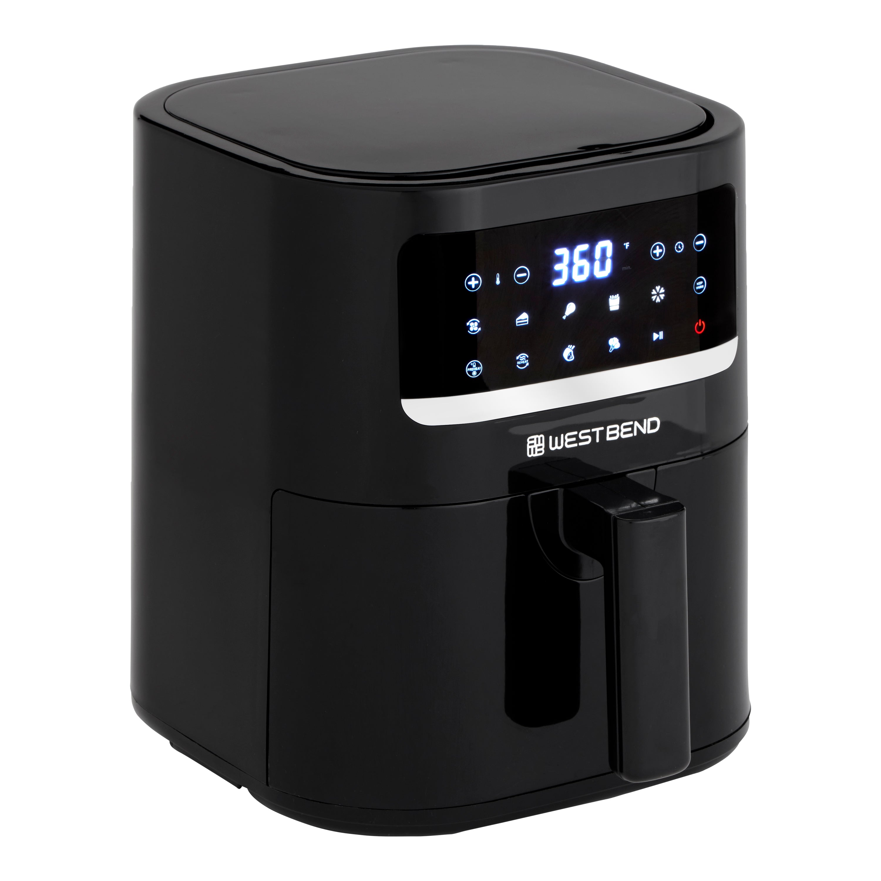 West Bend 5 Qt. Air Fryer with 10 Presets in Black