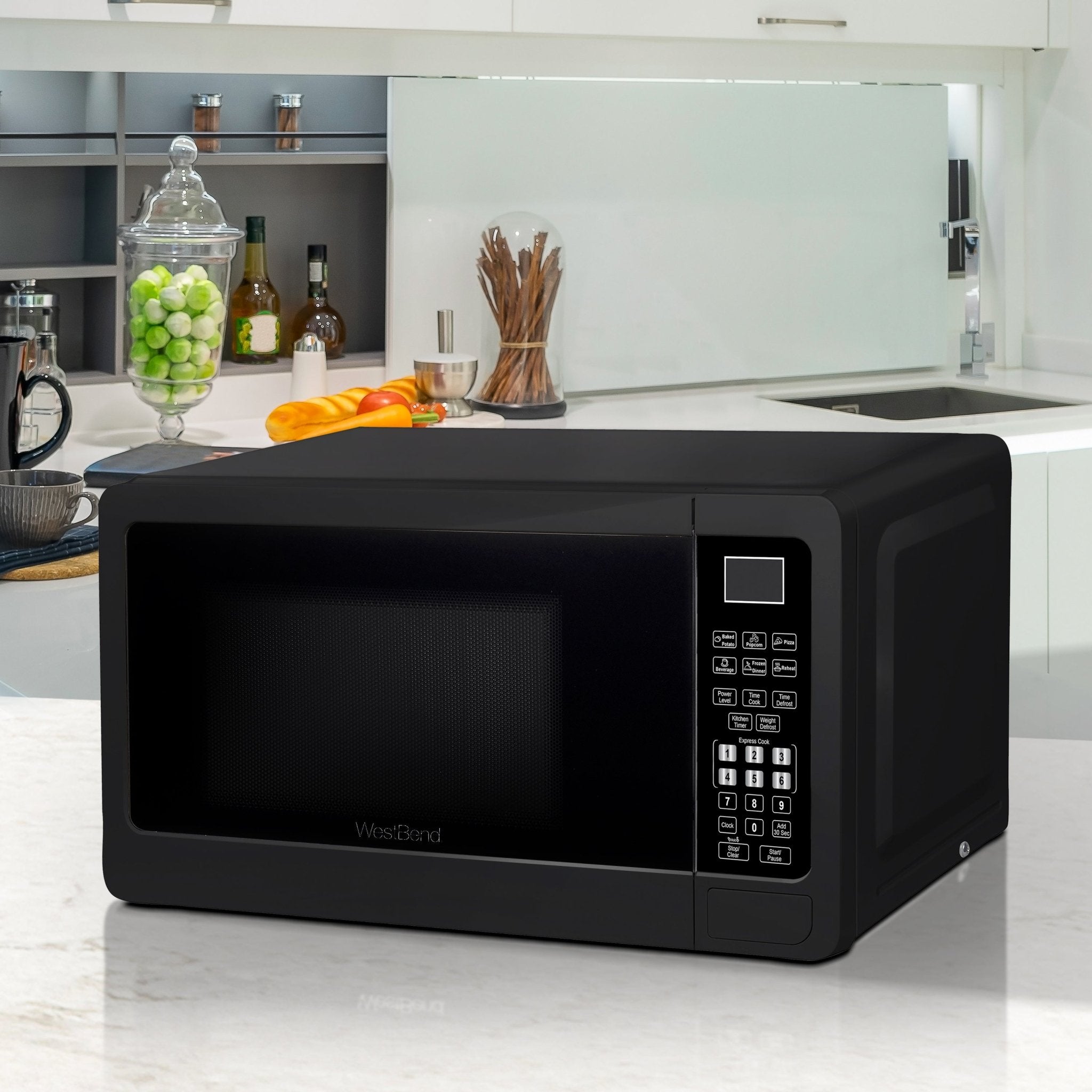 West Bend 0.7 cu. ft. Microwave Oven, in Black (WBMW71B)