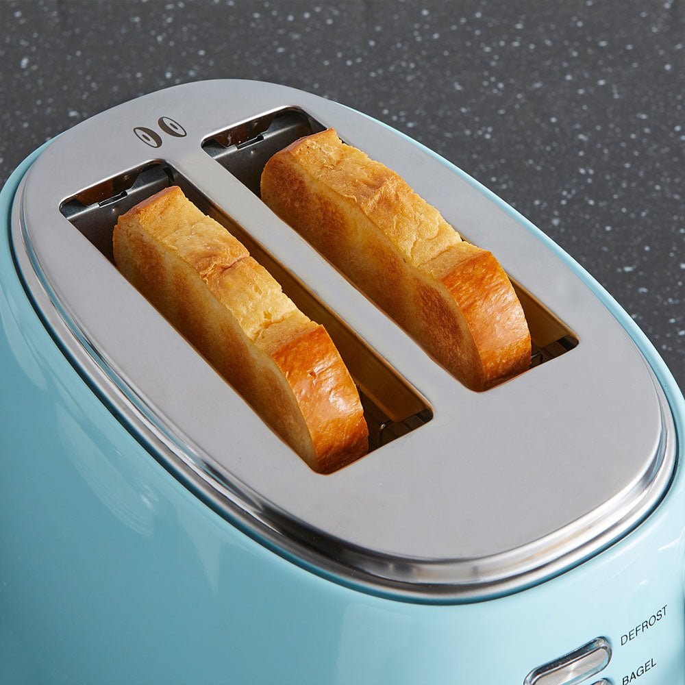 2 Slice Toaster Retro Stainless Steel Toaster with Bagel, Cancel, Defrost  Function and 6 Bread Shade Settings Bread Toaster, Extra Wide Slot and