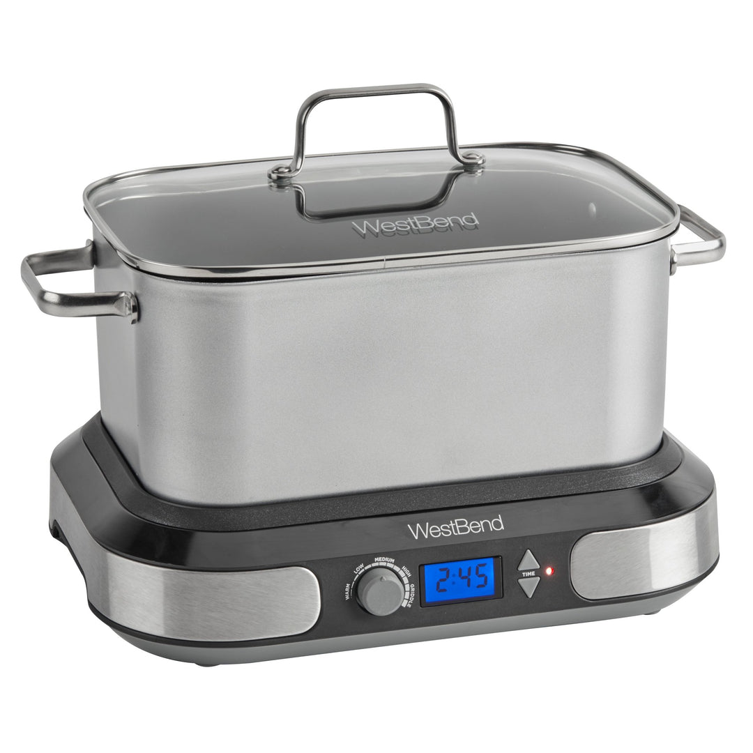 West Bend Deluxe Versatility Slow Cooker with Digital Controls and Non