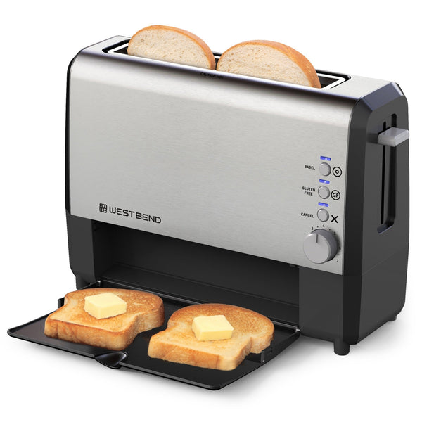 West Bend QuikServe 2-Slice Toaster with Extra Wide Slots - West Bend