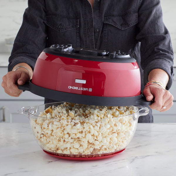 Back to Basics Stir Crazy 6-Quart Electric Popcorn Popper Mod#PC17583 Red  WORKS