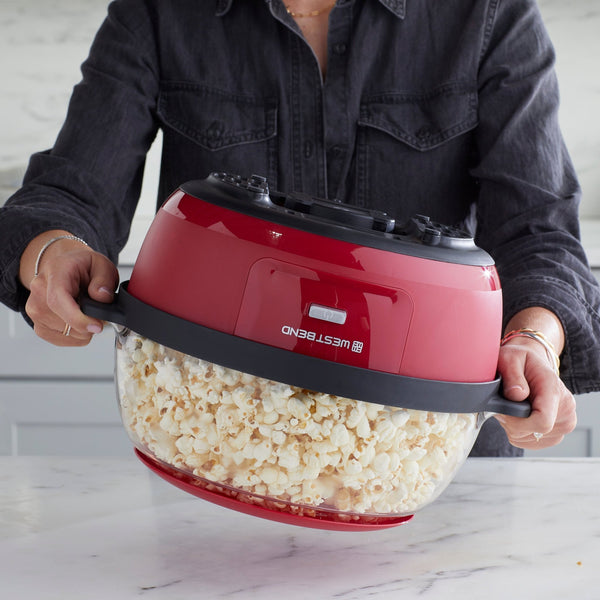 Stir Crazy Popcorn Machine, Red, 6qt 