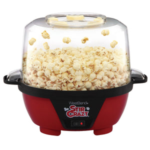 West Bend Stir Crazy Oil Popcorn Machine with Serving Bowl - West Bend