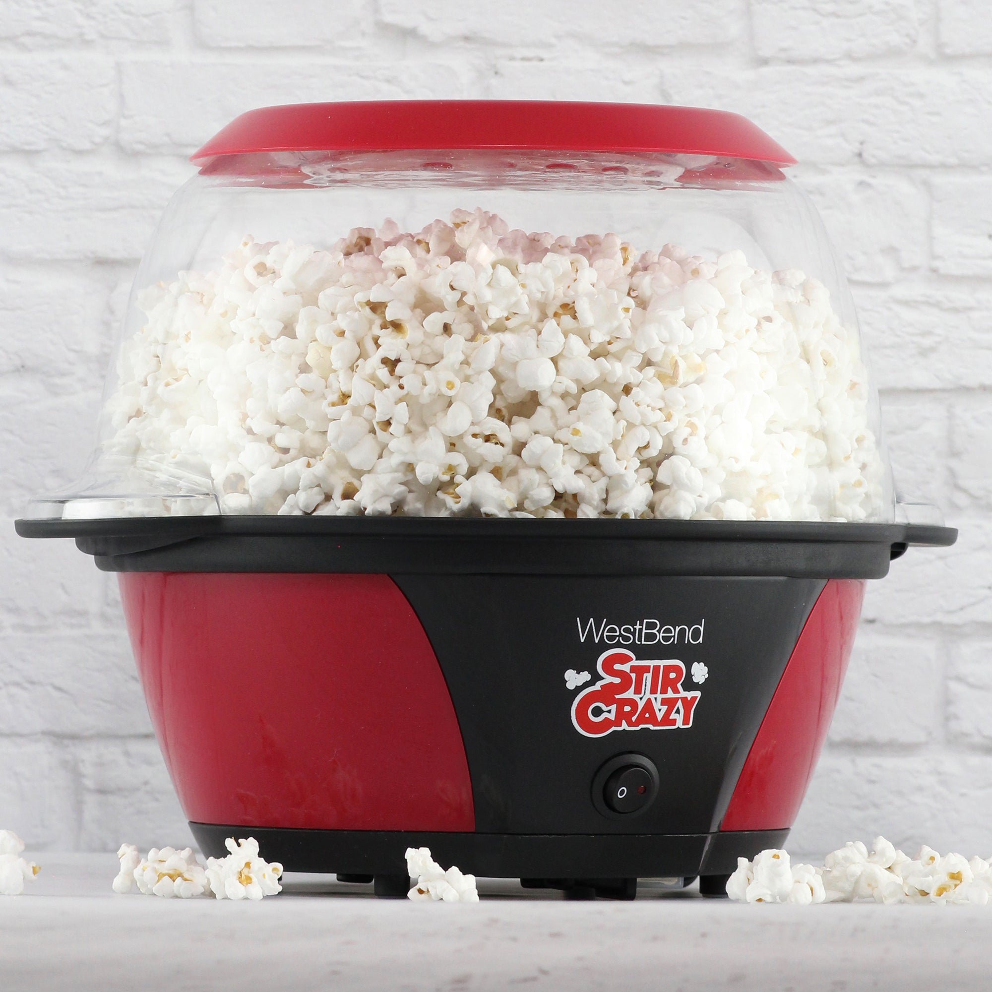 West Bend Stir Crazy Popcorn Maker - Black/Red - 6 qt