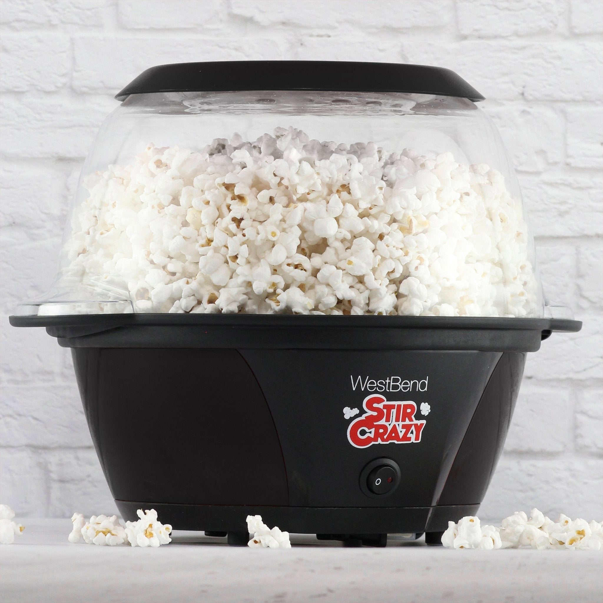 West Bend Stir Crazy 6 Qt. Popcorn Machine, in Black PCWBSCBK13