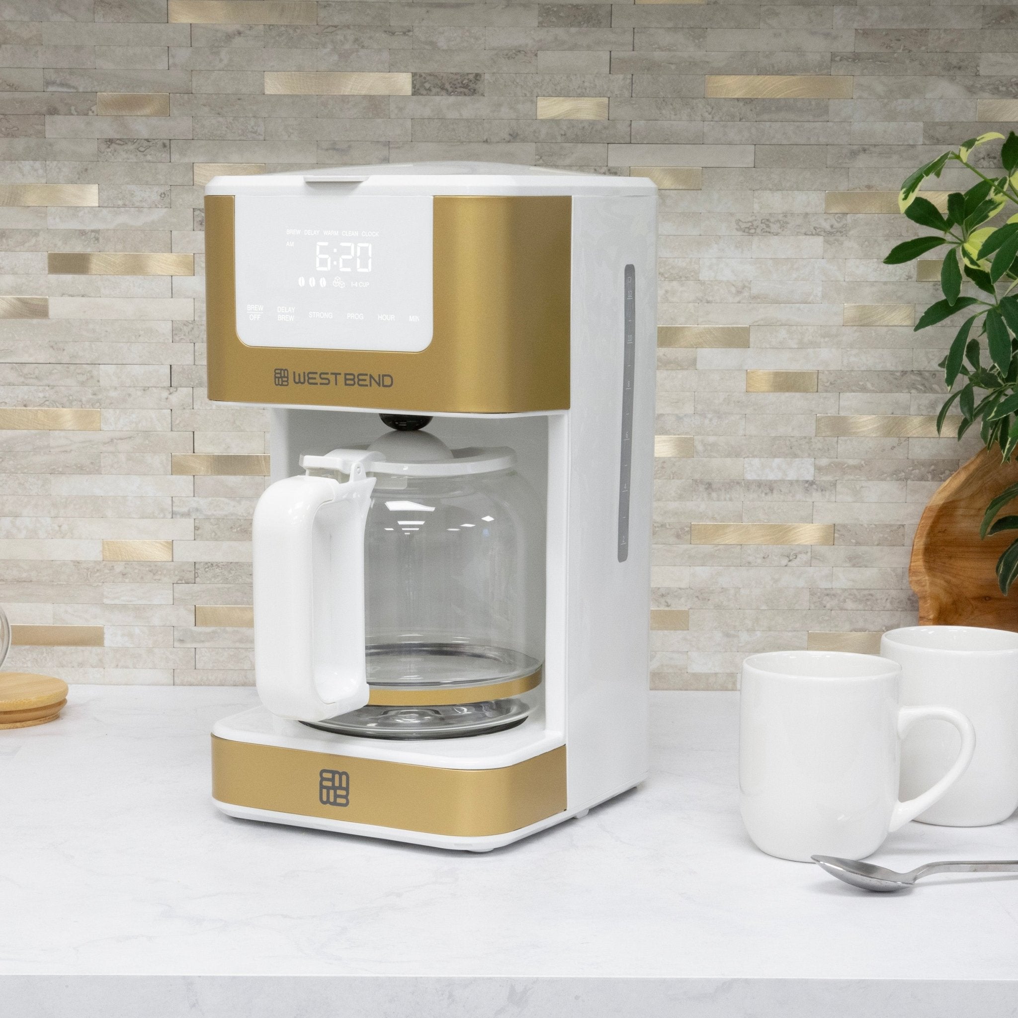 West Bend Coffee Maker - White