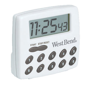 West Bend Versatile 100 Hour Kitchen Timer and Clock - West Bend