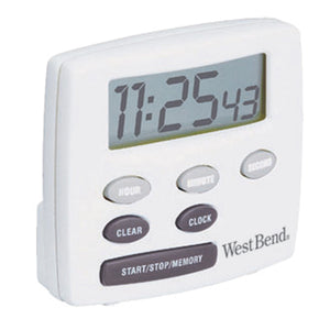 West Bend Versatile Kitchen Timer and Clock - West Bend